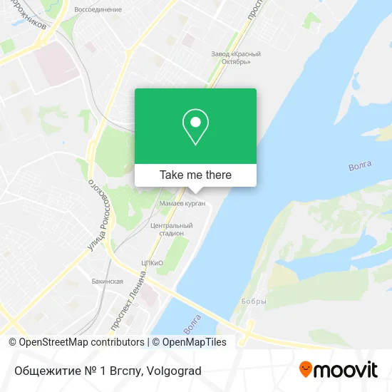 Общежитие № 1 Вгспу map