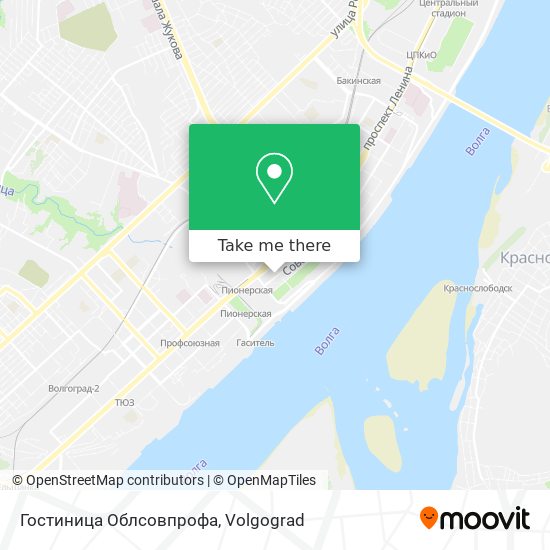 Гостиница Облсовпрофа map