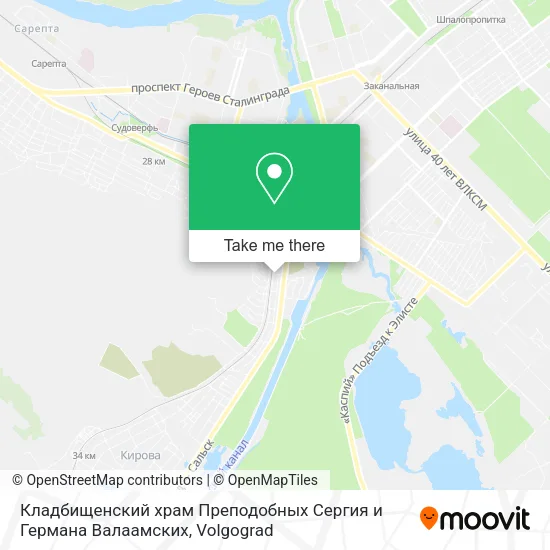 Кладбищенский храм Преподобных Сергия и Германа Валаамских map