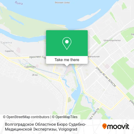 Волгоградское Областное Бюро Судебно-Медицинской Экспертизы map