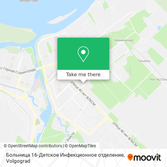 Больница 16-Детское Инфекционное отделение map