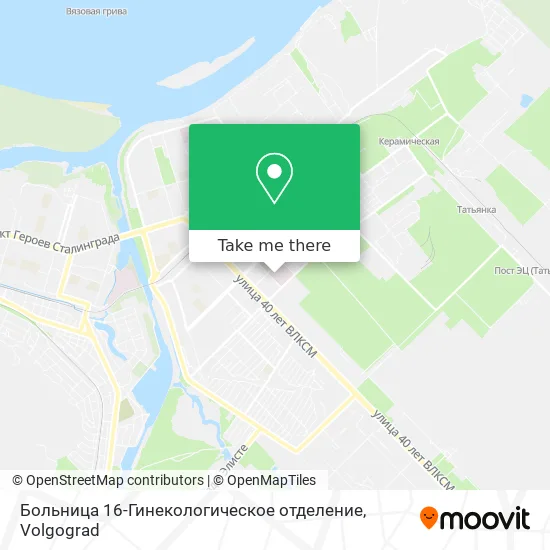 Больница 16-Гинекологическое отделение map
