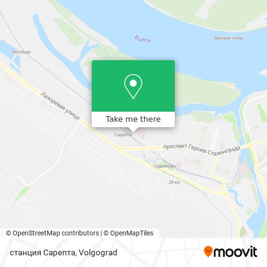 станция Сарепта map