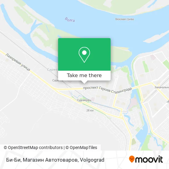 Би-Би, Магазин Автотоваров map
