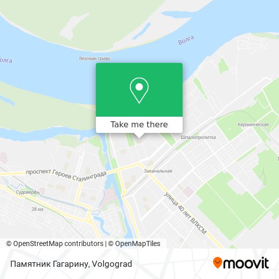 Памятник Гагарину map
