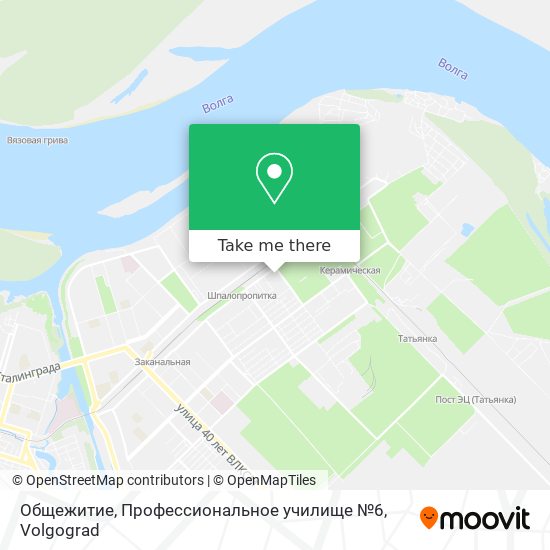 Общежитие, Профессиональное училище №6 map