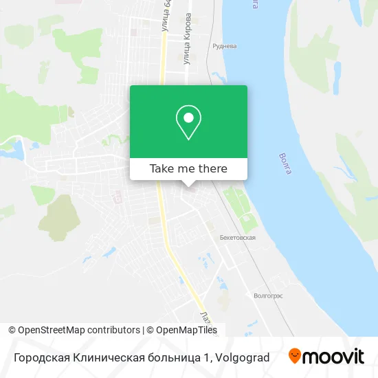 Городская Клиническая больница 1 map
