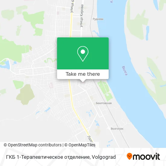 ГКБ 1-Терапевтическое отделение map