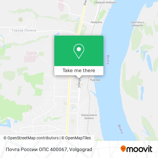 Почта России ОПС 400067 map