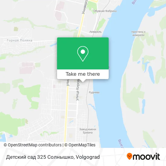 Детский сад 325 Солнышко map