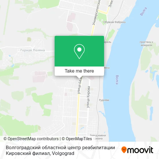 Волгоградский областной центр реабилитации Кировский филиал map
