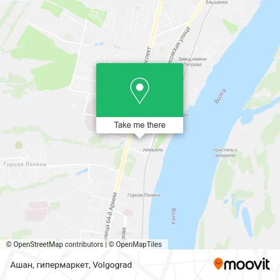 Ашан, гипермаркет map