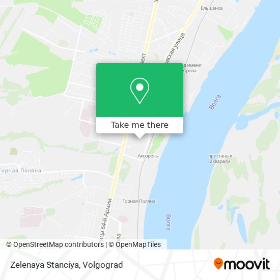 Zelenaya Stanciya map