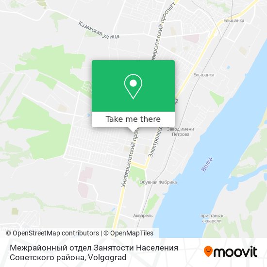 Межрайонный отдел Занятости Населения Советского района map