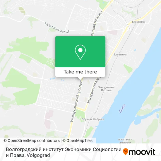 Волгоградский институт Экономики Социологии и Права map
