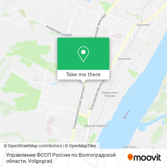 Управление ФССП России по Волгоградской области map