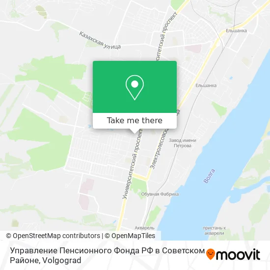 Управление Пенсионного Фонда РФ в Советском Районе map