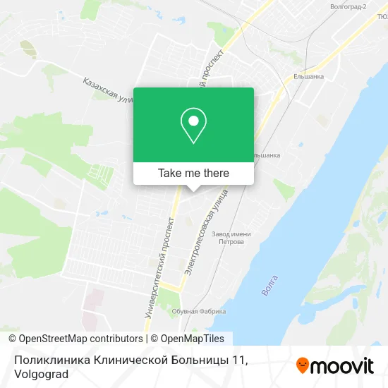 Поликлиника Клинической Больницы 11 map