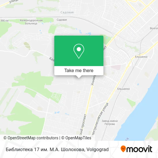 Библиотека 17 им. М.А. Шолохова map