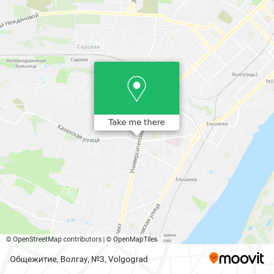 Общежитие, Волгау, №3 map