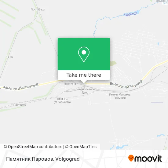 Памятник Паровоз map