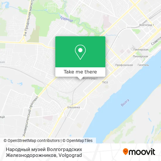 Народный музей Волгоградских Железнодорожников map
