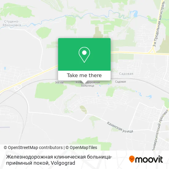 Железнодорожная клиническая больница-приёмный покой map