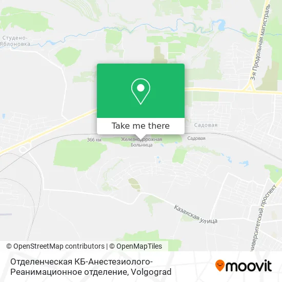 Отделенческая КБ-Анестезиолого-Реанимационное отделение map