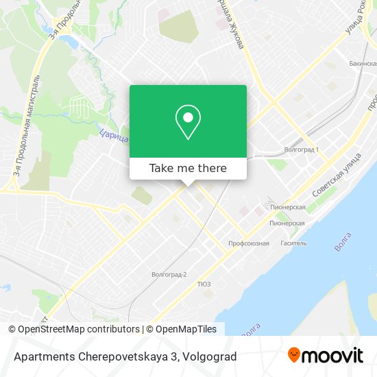 Apartments Cherepovetskaya 3 map