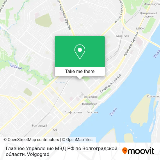 Главное Управление МВД РФ по Волгоградской области map