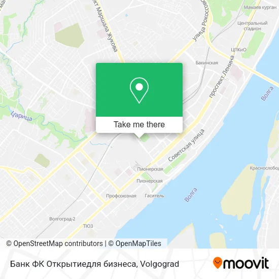 Банк ФК Открытиедля бизнеса map