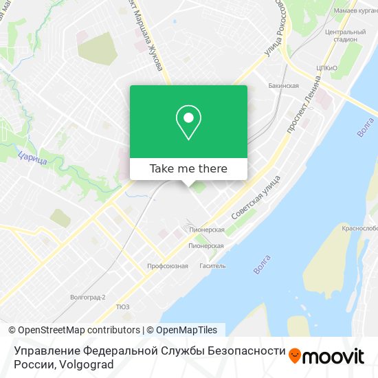 Управление Федеральной Службы Безопасности России map