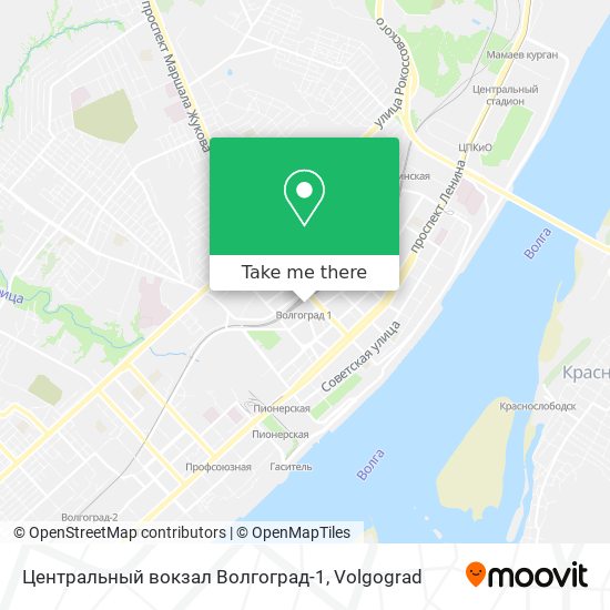 Центральный вокзал Волгоград-1 map