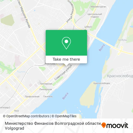Министерство Финансов Волгоградской области map