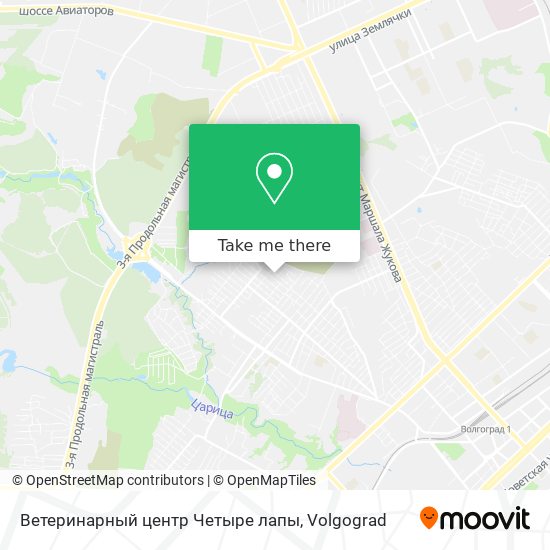 Ветеринарный центр Четыре лапы map
