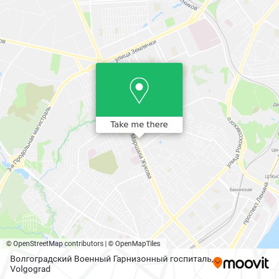 Волгоградский Военный Гарнизонный госпиталь map