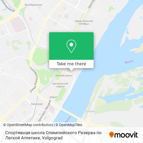 Спортивная школа Олимпийского Резерва по Легкой Атлетике map