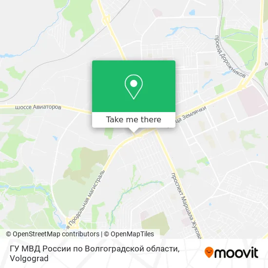 ГУ МВД России по Волгоградской области map