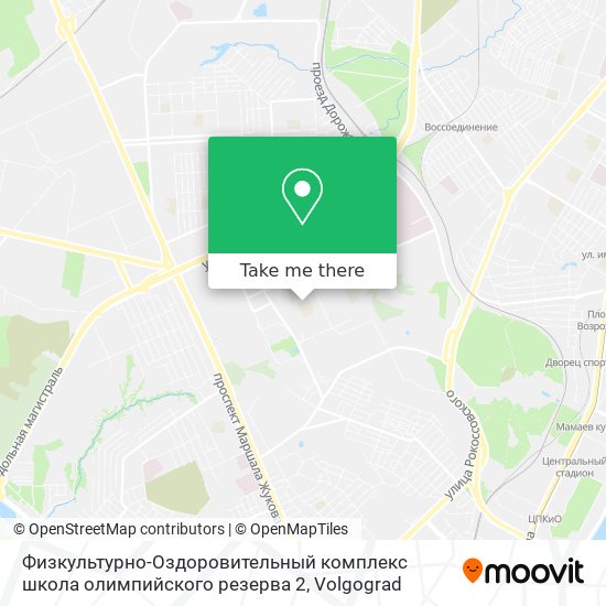 Физкультурно-Оздоровительный комплекс школа олимпийского резерва 2 map