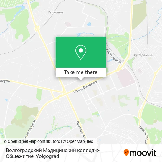 Волгоградский Медицинский колледж-Общежитие map