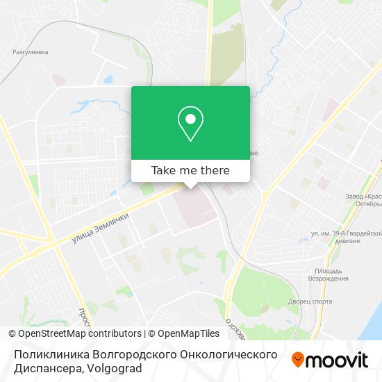 Поликлиника Волгородского Онкологического Диспансера map