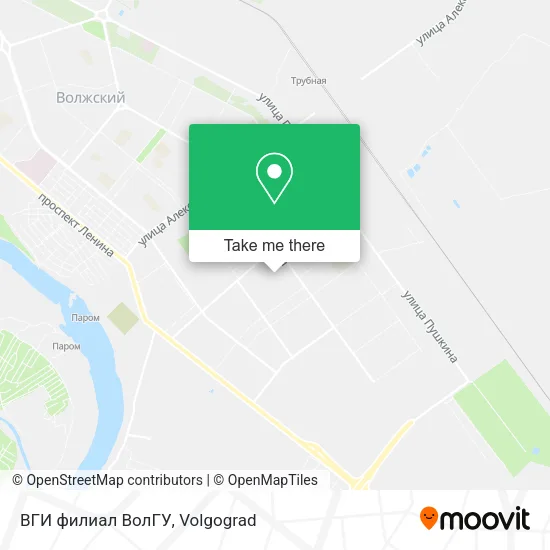 ВГИ филиал ВолГУ map