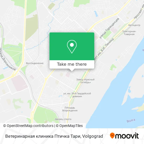 Ветеринарная клиника Птичка Тари map