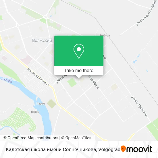 Кадетская школа имени Солнечникова map
