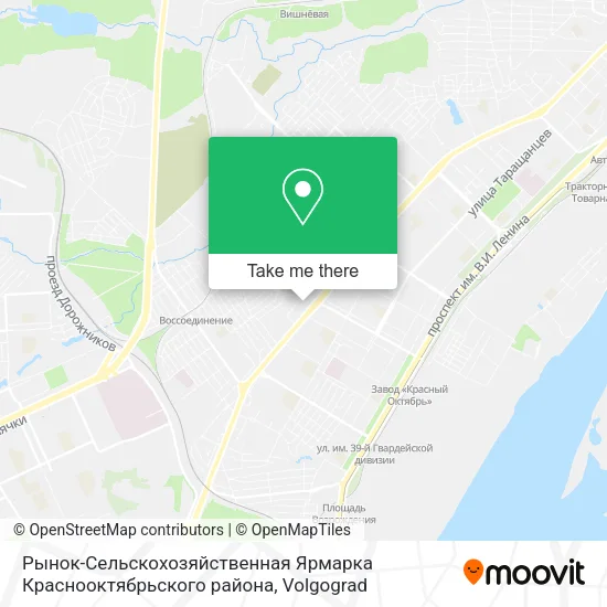 Рынок-Сельскохозяйственная Ярмарка Краснооктябрьского района map