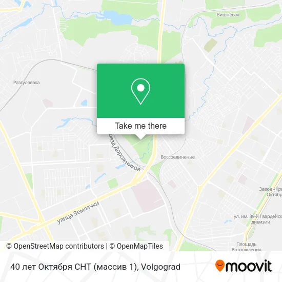 40 лет Октября СНТ (массив 1) map