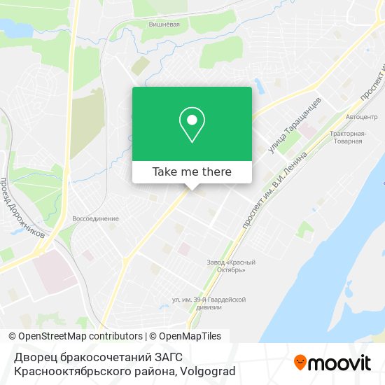 Дворец бракосочетаний ЗАГС Краснооктябрьского района map