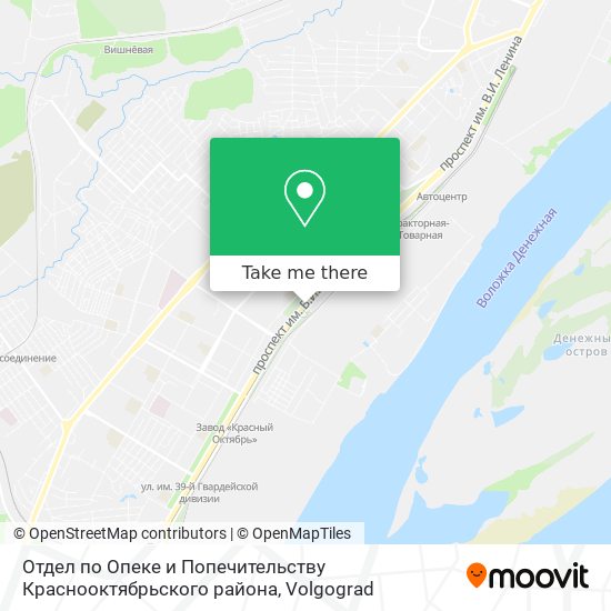 Отдел по Опеке и Попечительству Краснооктябрьского района map