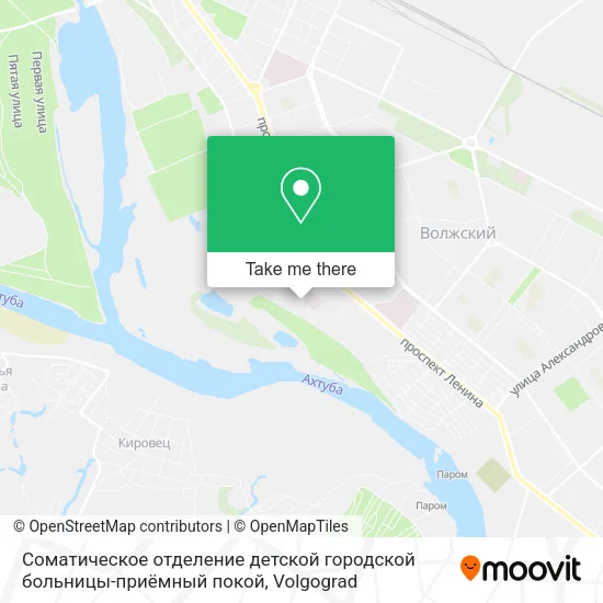 Соматическое отделение детской городской больницы-приёмный покой map
