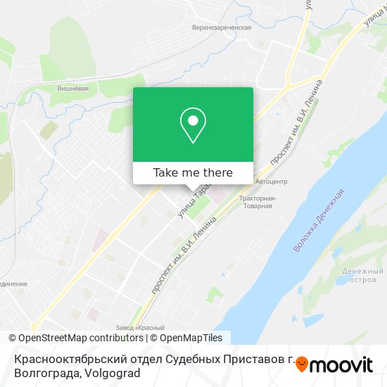 Краснооктябрьский отдел Судебных Приставов г. Волгограда map